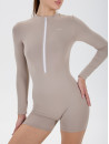 Комбінезон FITRUN Jumpsuit SKIN ZIP Short "Latte NE"