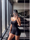 Комбінезон FITRUN Jumpsuit Body X SHORT "Black Relief"