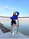 Худі FITRUN Hoodie Midi "Blue"