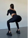 Леггинсы FITRUN Leggings V-Classic "Black"