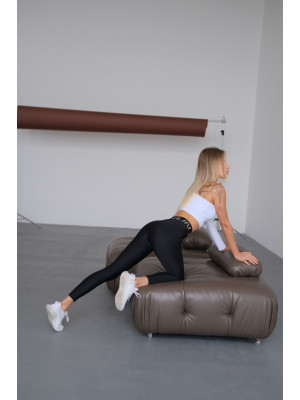 Leggings FITRUN Leggings Brend-Belt "Black"