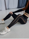 Леггинсы FITRUN Leggings Corsage Stripcut "Black"