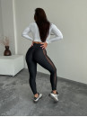 Леггинсы FITRUN Leggings Corsage Stripcut "Black"