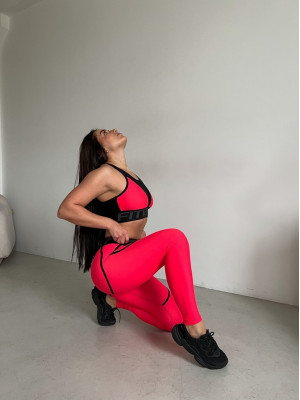 Леггинсы FITRUN Leggings Super Nuts "Coral"