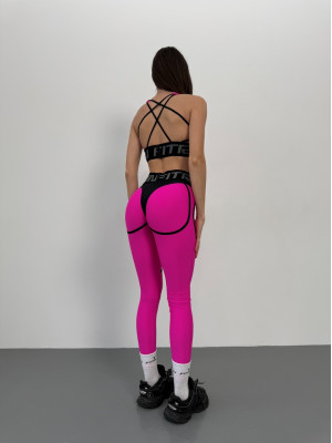 Leggings FITRUN Leggings Super Nuts "Pink"