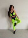 Leggings FITRUN Leggings Super Nuts "Neon Green"