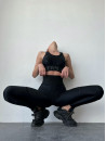 Leggings FITRUN Leggings Super Nuts Corsage "Black Blaze"