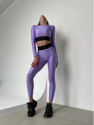 Леггинсы FITRUN Leggings Super Nuts Push-Up "Total Shine Lilac”