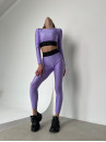 Leggings FITRUN Leggings Super Nuts Push-Up "Total Shine Lilac”