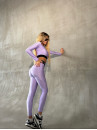 Leggings FITRUN Leggings Super Nuts Push-Up "Total Shine Lilac”