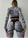 Леггинсы FITRUN Leggings Super Nuts "Zebra"