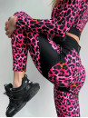 Leggings FITRUN Leggings Super Nuts Push-Up "Leo Pink"