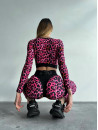 Leggings FITRUN Leggings Super Nuts Push-Up "Leo Pink"