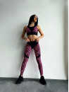 Leggings FITRUN Leggings Super Nuts Push-Up "Leo Pink"