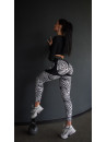 Leggings FITRUN Leggings Super Nuts Push-Up "Zebra"