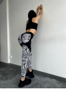 Leggings FITRUN Leggings Super Nuts Push-Up "Zebra"