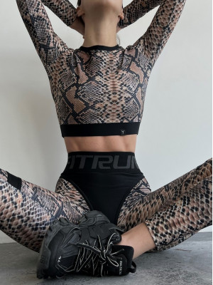 Леггинсы FITRUN Leggings Super Nuts Push-Up "Python"