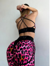 Leggings FITRUN Leggings Super Nuts "Leo Pink"