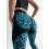 Leggings FITRUN Leggings Super Nuts Push-Up "Leo Blue"