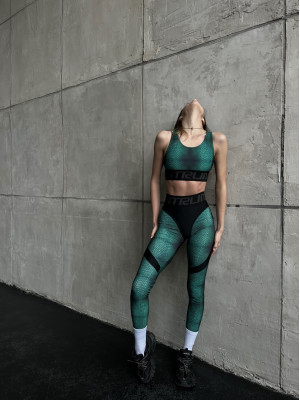 Леггинсы FITRUN Leggings Super Nuts Push-Up "Alligator"