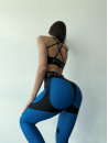Leggings FITRUN Leggings Super Nuts Push-Up "Blue"