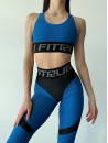 Leggings FITRUN Leggings Super Nuts Push-Up "Blue"