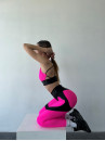 Leggings FITRUN Leggings Super Nuts Push-Up "Pink"