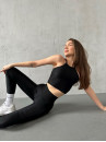 Леггинсы FITRUN Leggings Energy Boost "Total Black"