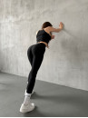 Леггинсы FITRUN Leggings Energy Boost "Total Black"