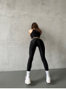 Леггинсы FITRUN Leggings Energy Boost "Total Black"