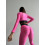 Leggings FITRUN Leggings Super Nuts Push-Up "Total Shine Barbie"