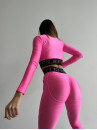 Leggings FITRUN Leggings Super Nuts Push-Up "Total Shine Barbie"