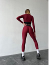 Леггинсы FITRUN Leggings Super Nuts Push-Up "Total Beet Red"