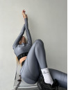 Leggings FITRUN Leggings Super Nuts Push-Up "Total Shine Silver"
