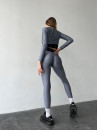 Leggings FITRUN Leggings Super Nuts Push-Up "Total Shine Silver"