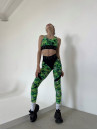 Leggings FITRUN Leggings Super Nuts Push-Up "Toxic"