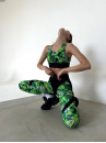 Леггинсы FITRUN Leggings Super Nuts Push-Up "Toxic"