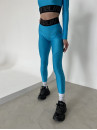 Leggings FITRUN Leggings Super Nuts Push-Up "Total Shine Azure"