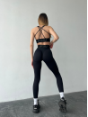 Leggings FITRUN Leggings Super Nuts "Total Black Relief"