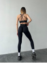 Леггинсы FITRUN Leggings Super Nuts "Total Black Relief"