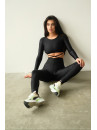 Leggings FITRUN Leggings PaceSetter "Total Black"