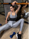 Leggings FITRUN Leggings Sculpt "Total Shine Silver"