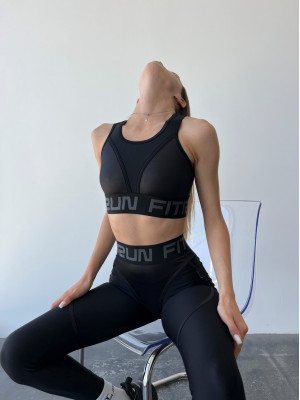 Leggings FITRUN Leggings Super Nuts "Black Blaze"