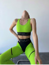 Легінси FITRUN Leggings Super Nuts "Neon Green Relief"