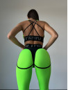 Легінси FITRUN Leggings Super Nuts "Neon Green Relief"