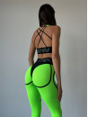 Легінси FITRUN Leggings Super Nuts "Neon Green Relief"