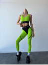 Легінси FITRUN Leggings Super Nuts "Neon Green Relief"