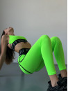 Легінси FITRUN Leggings Super Nuts "Neon Green Relief"