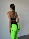 Легінси FITRUN Leggings Super Nuts "Neon Green Relief"