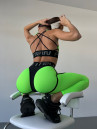 Легінси FITRUN Leggings Super Nuts "Neon Green Relief"